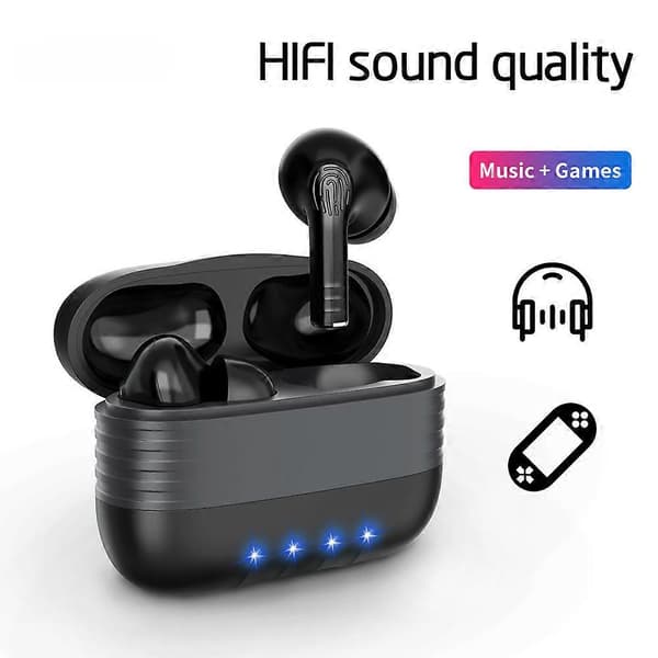 Langaton Bluetooth-kuuloke, in-ear Bluetooth-kuuloke Black