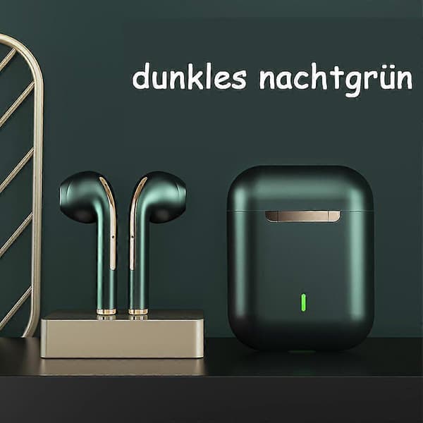 Binaural trådløst bluetooth-headset, åbn dækslet for at tilslutte touch-metal bluetooth-headset
