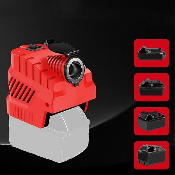 Til Milwaukee 18V til 12V Step-Down Converter Strømbatteriadapterhjul, til de fleste 12 Volt in-Vehicle enheder