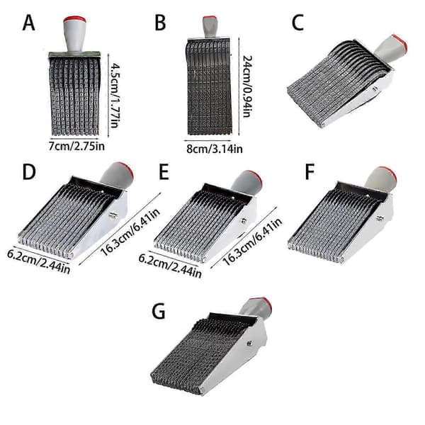 Justerbart nummerbokstavrullestempel Roterende gummistempel Forretningsstempel Kontorstempel for dokumentfilstempling Style E