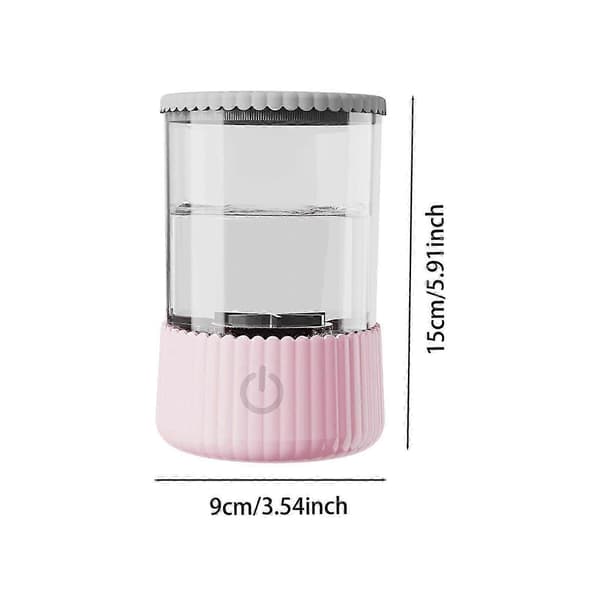 Makeupbørste vaskemaskine, plug-in børsterense- og tørremaskine til salon, blå pink 15cmx9cm