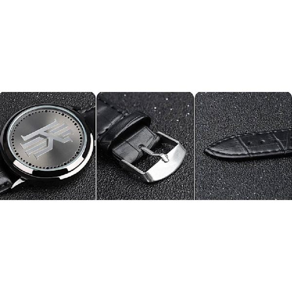 Portrætmodel touchskærm elektronisk ur - Curry model, bold