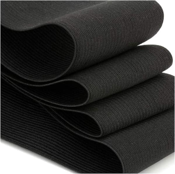 5m svart elastisk bånd - 4cm elastisk bånd