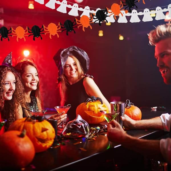 5 ST Halloween sæt, halloween krans, halloween