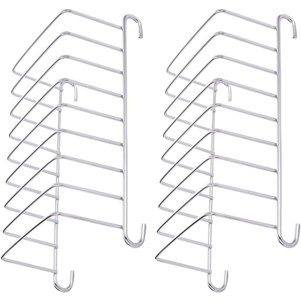 2 stk. Toastbrød Rack Holder 8 Skive Huller Rustfrit Stål Værktøj Køle Gitter Brød Rack Rektangel Air Fryer Tilbehør Organizer