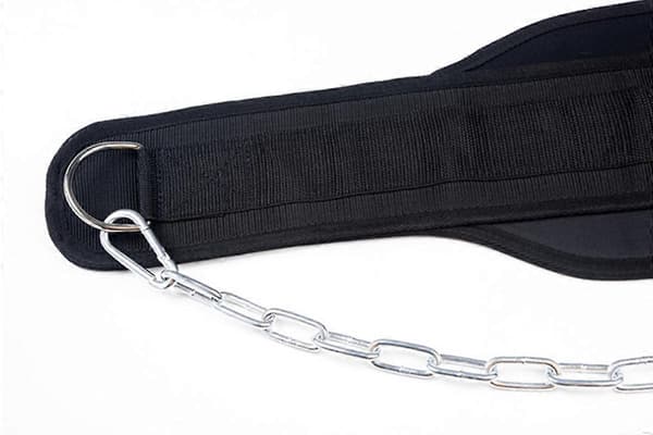 Dippbälte med kedja för tyngdlyftning, pull-ups, dips, träning, fitness Black One Size