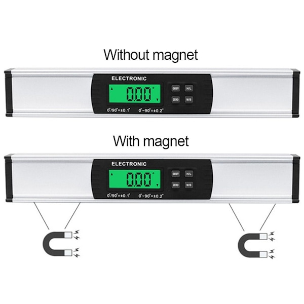 Elektronisk vattenpass Digitalt vattenpass MED MAGNET MED magnet