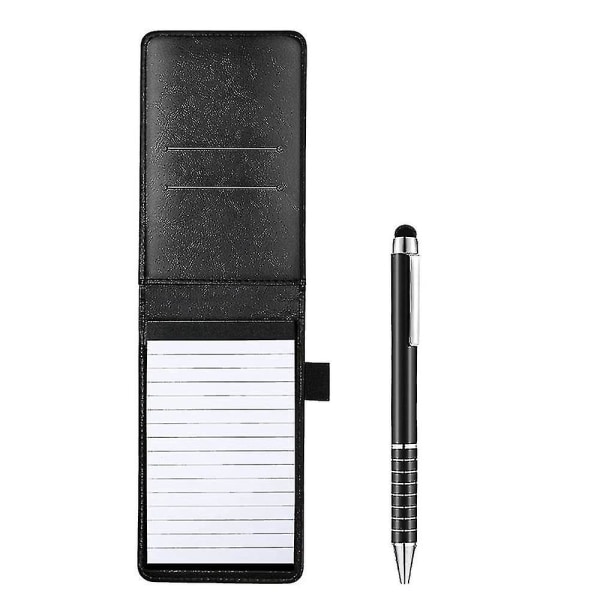 12 stk Small Pocket Notesblok Holder Sæt Mini Pocket Notesblok Holder med 10 stk 3 tommer x 5 tommer Memo Book Refills