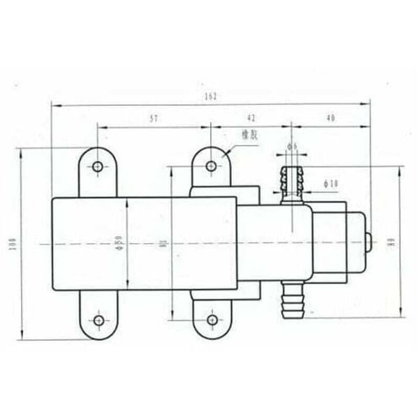 12V Högtrycks Membran Självsugande Pump för Husbil Husvagn Båt Marin Vattensystem
