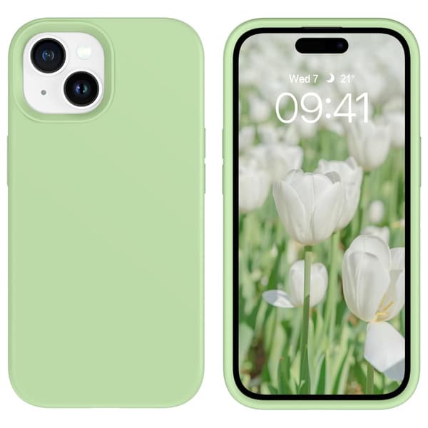 iPhone 15 Pro - Matt TPU-deksel - Skall Ljusgrön green