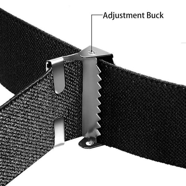 Relaxbälte - Byxbälte utan spänne - Elastiskt - Justerbart Svart black