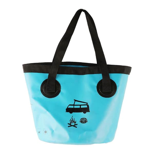 Hopfällbar hink vikbar vattenbehållare bärbar för camping 10L gul B Blue 20L 20L