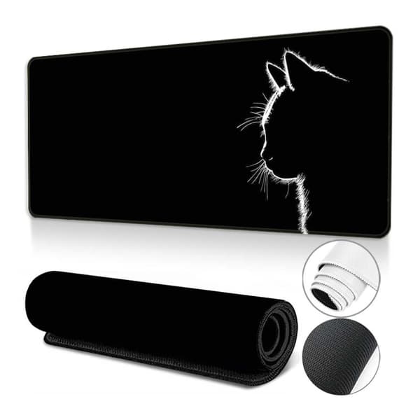 Sød Skrivebordsmåtte Kawaii Sky Lyserød Lilla Skrivebordsunderlag Anime Musemåtte 80x40cm Stor Fuld Skrivebords Gaming Musemåtte Bærbar