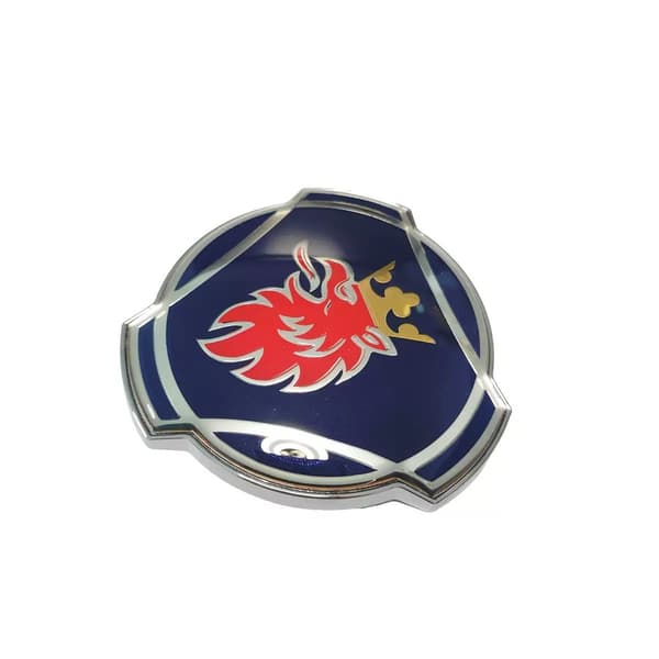 Lämplig för SAAB Saab-logotyp 80 mm limdroppsetikett tvåbent ABS-material