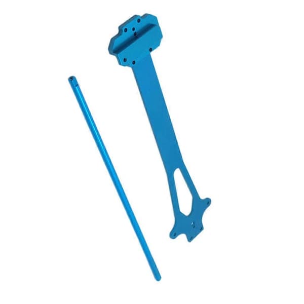 Metal RC Aksel og Plade til 124019 1/12 RC Modelbil Erstatningsdele Blue