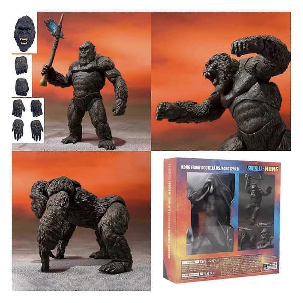 King Kong Monster Gorilla 5\" Actionfigur med stridsøksfigur VS Godzilla, Kampanje 25-26