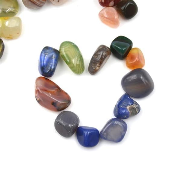 50G Mixed Colors Agate Stones Gemstone Rock