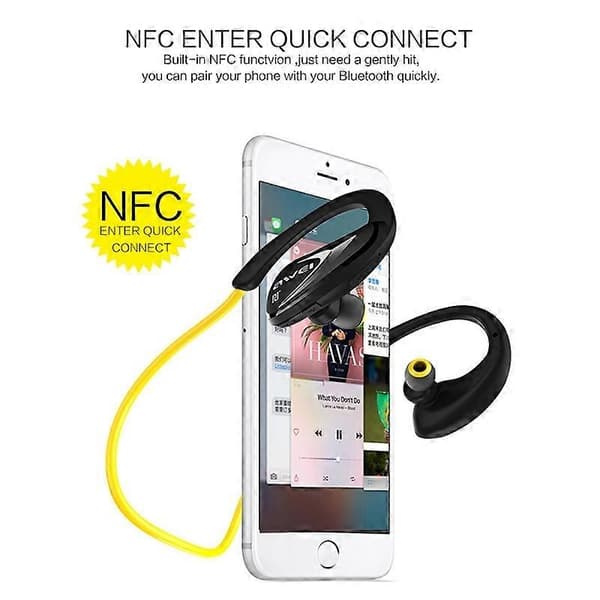 AWEI A880BL vedenpitävät urheilu-Bluetooth CSR4.1-kuulokkeet Black