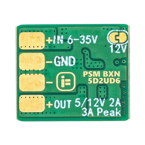 2st PSM BXN 5D2UD6 5V/2A 12V/3A Mini 2-8S BEC för RC Multirotor Flygplan FPV Freestyle Drönare DIY Delar Green