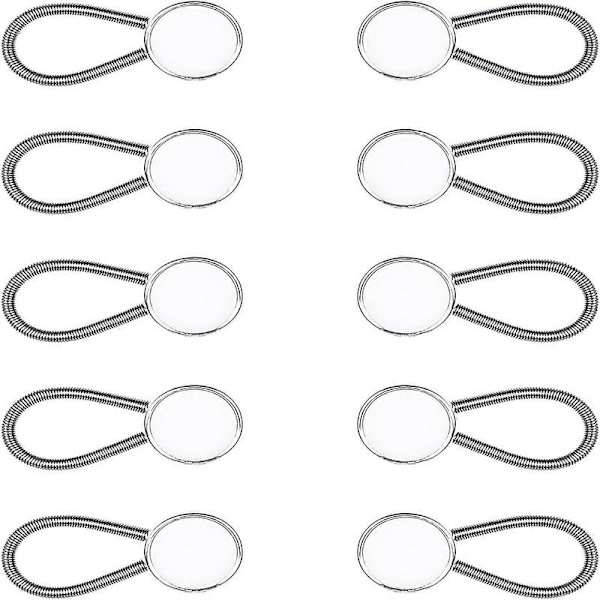 10 stk. Bukseforlengere, Justerbar Elastisk Knappforlengelse