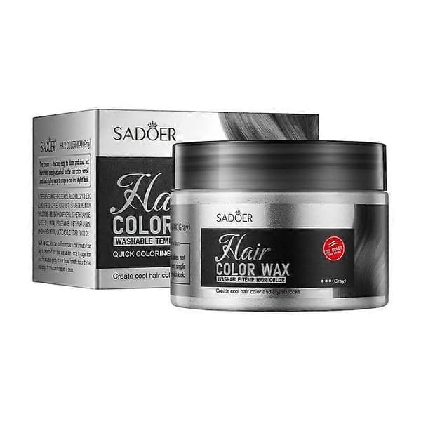 1 stk SADOER Grå Hårleire Stylingvoks (120g)