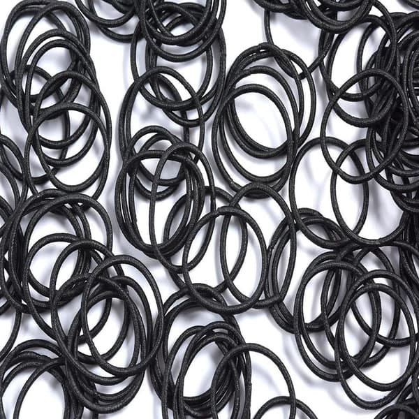 Små hårelastikker, bløde og behagelige gummibånd, 100 stk hårelastikker, sorte