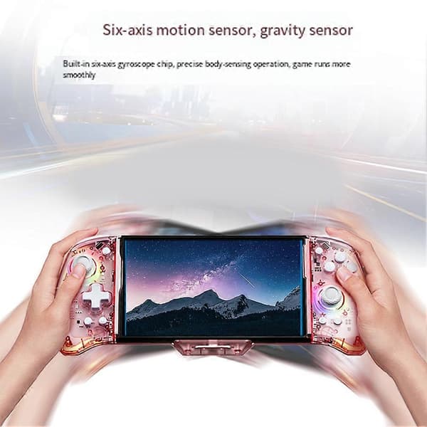 Til Switch Gamepad Controller Indbygget 6-akset Gyro Design Håndholdt Greb Dobbelt Motor Vibrationer JoyPad A Black