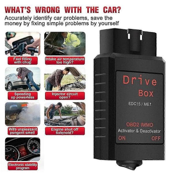 Drive Box Edc15/me7 Obd2 Immo Deactivator Activat Obd2 Drive Box Immo Deactivator Bilutstyr