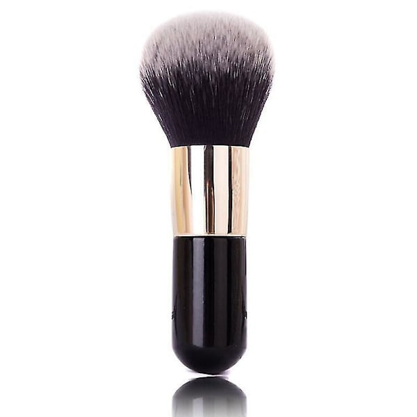 1 stk Stor sminkebørste Foundation Pudder Ansikts Blush Brush Myk Ansiktsbørste Black