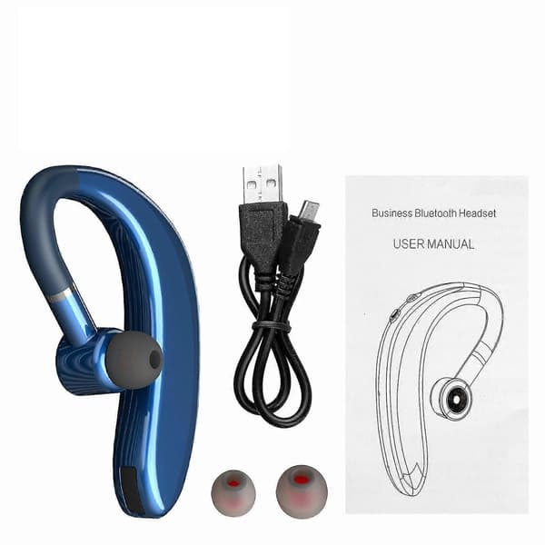 Bluetooth-headset, trådlös Bluetooth-hörsnäcka Blue