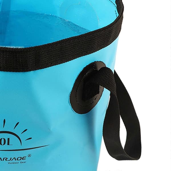 Hopfällbar hink vikbar vattenbehållare bärbar för camping 10L gul B Blue 20L 20L