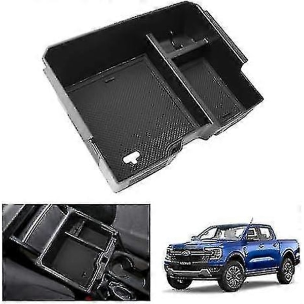 Kompatibel med Ford Ranger T9 2023 2024 Midterkonsoll Opbevaringsboks, Ranger T9 Raptor Wildtrak XLT Organiser Bakke Handskerum Den bedste