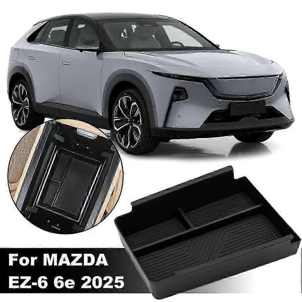 För Mazda Ez-6 6E 2025 Central Control Armstödslåda Förvaringslåda Trådlös