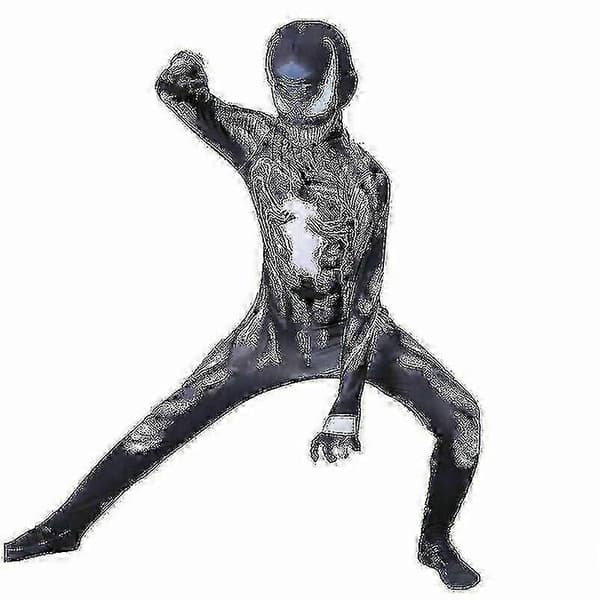 Barn Venom Spider Man Superhelt Cosplay Kostyme Black 100cm