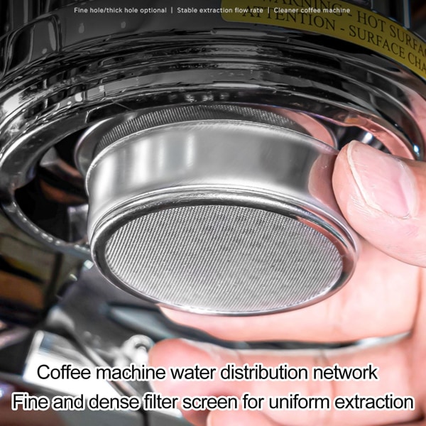 Kaffefilterkurv Rustfritt stål tett netting Enkel installasjon Effektivt bryggefilter for maskiner i 58mm-e61-serien 2mm