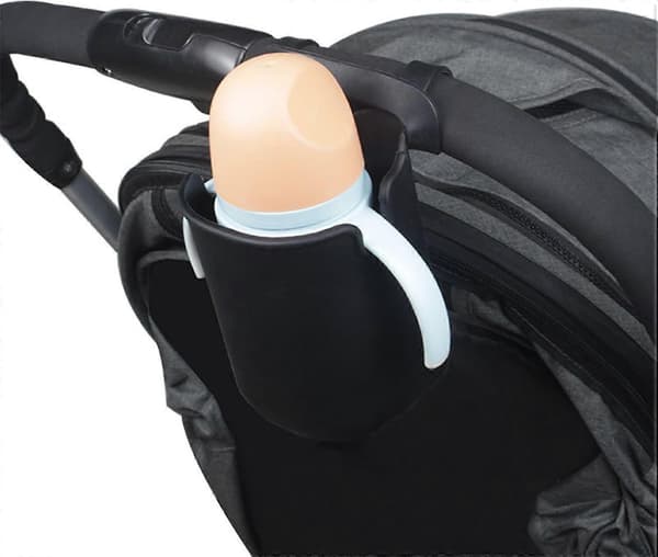 Universal kopholder til klapvogn, flaskeholder, silikone telefonholder, organizer til klapvogn, cykel, løbebånd, rollator, både, silikone