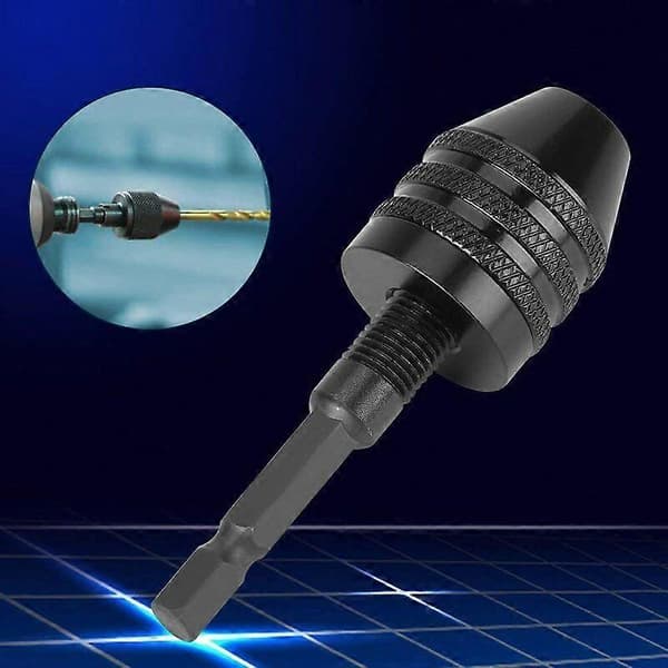 1/4\" Nøglefri Borepatron Sekskantet Skaft Nøglefri Patron Spændepatron Adapter Kapacitet 0,8-8mm til Elektrisk Skruetrækker Borebit