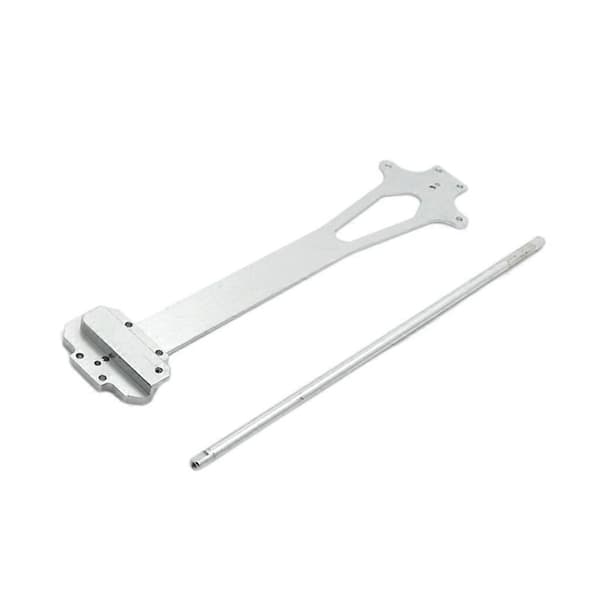 Metal RC Aksel og Plade til 124019 1/12 RC Modelbil Erstatningsdele Silver