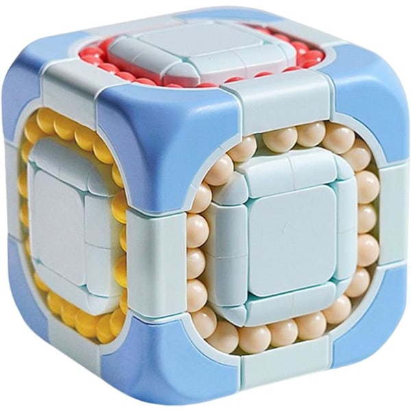 Roterande Magic Bean Cube, Roterande Burkar Pussel Bean Cube Toy, förbättra fokus och utveckla Cube Beans för barn