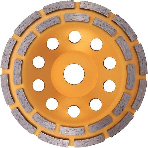 Diamond Sanding Disc 150mm 7" 2 Rows for Sander Grinder Abrasive Tool Hole 22mm for Concrete