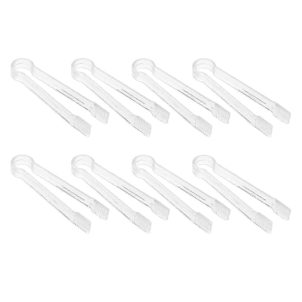 8 stk. plastbuffettang, miniserveringsredskaper for catering trasparente