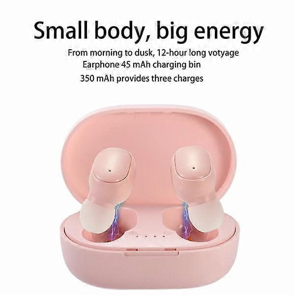 trådløst Bluetooth-hodesett pink
