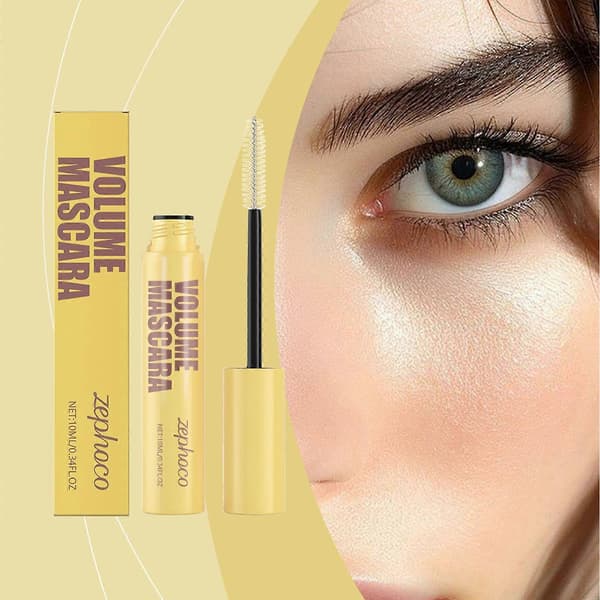 Zephoco Tjock Och Lång Mascara För Ögonområdet Är Naturlig, Kladdar Inte, Är Tjock Och Klumpar Inte, Och Är Svettresistent