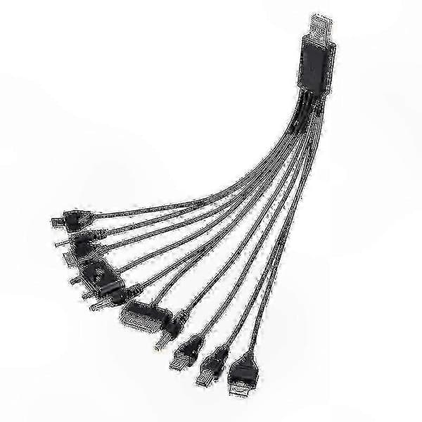 10-i-1 Multi-enheds USB-opladerkabel til smartphones og tablets af god kvalitet