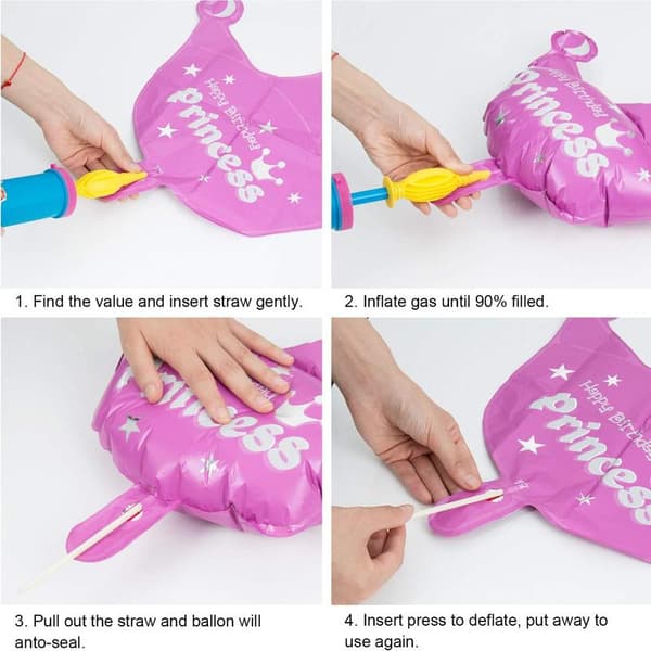 32 tommer store nummerballoner, folieballoner med helium