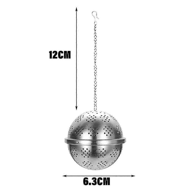 Tesil Te-infuser Matvaregodkjent Rustfritt Stål Infuser Låsing Høy Kvalitet. (sølv)(1 stk) style5549