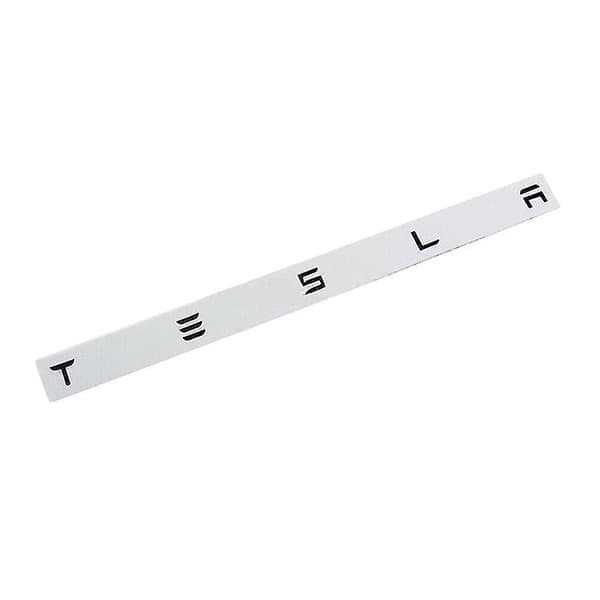 3D Matt Svart Tesla Bokstavs Baklukepanelmerke