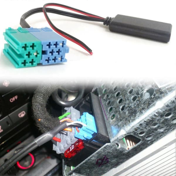 Bil 6+8pin Audio CD-veksler Bluetooth 5.0-mottaker Aux-adapter for 2007+ Radio Aux-kabel
