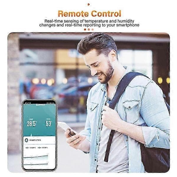 Tuya Smart Wifi Temperatur- og Fugtighedssensor Indendørs Hygrometer Termometer Smart Life Kontrol Understøtter Alexa Google Assistant ZigBee Version