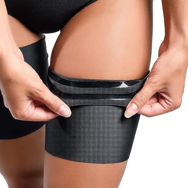 (L) Unisex Anti-Chafing Elastiske Lårband Stretchy for å Forhindre Lårgnagsår